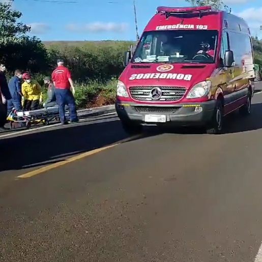 Capotamento deixa duas crianças e três adultos feridos na BR 280