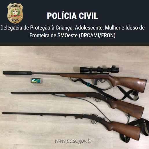 Polícia Civil prende homem por posse de arma de fogo de uso restrito em SMOeste