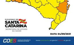 SC tem duas regiões no nível gravíssimo para Covid-19