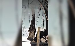 Imagem de Nossa Senhora é furtada após incêndio em empresa em SMOeste