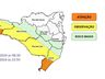 Oeste de SC entra em alerta para chuvas volumosas