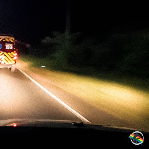 Colisão frontal deixa quatro pessoas feridas na BR-282 em Iraceminha 