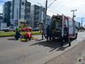 VÍDEOS: pedestre e motociclista ficam feridos em atropelamento na Willy Barth