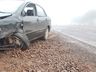 Colisão entre dois carros na SC-163 causa danos materiais