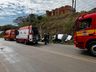 Veículo sai da pista e se choca contra barranco na BR-163, em SMO 