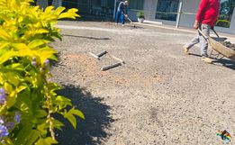 Hospital Sagrada Família Santé realiza obras de melhorias no pátio