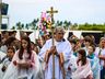 Fiéis acompanham missa de Nossa Senhora do Caravaggio em Guaraciaba