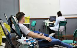 Hemosc realiza coleta de sangue no campus da Unoesc