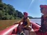 Guarnições de Itapiranga e SMO auxiliam nas buscas por pescador desaparecido 