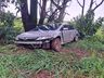Casal sai ileso de saída de pista na SC-163 em São João do Oeste