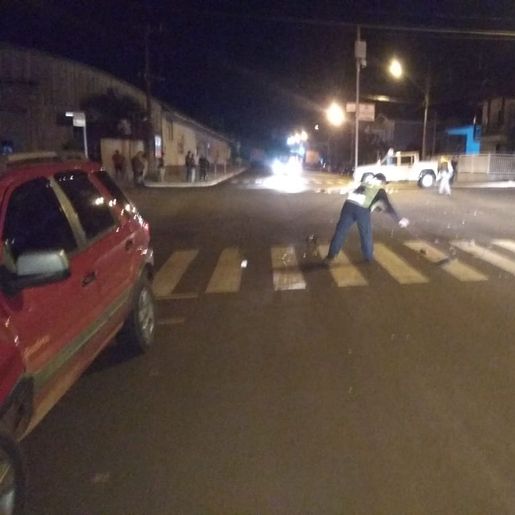 Menor conduzindo carro se envolve em acidente