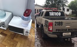 Polícia Militar recupera objetos furtados em escola de São Miguel do Oeste e prende um dos autores