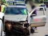 Colisão frontal deixa homem ferido na BR-163 em São Miguel do Oeste