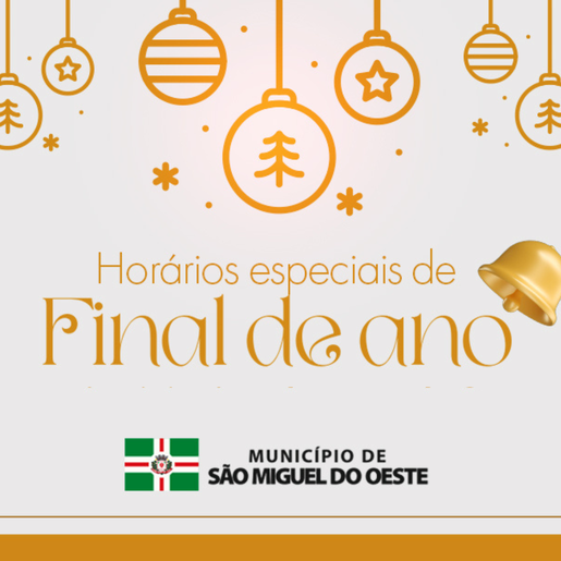 Prefeitura de São Miguel do Oeste define horário especial para repartições no fim de ano