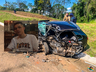 Jovem de 18 anos morre após colisão frontal na BR-282 entre SMOeste e Paraíso