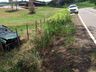 Motorista fica preso ás ferragens após saída de pista na SC 283 em Palmitos