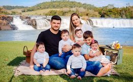 Quíntuplos de Chopinzinho completam um ano nesta quarta-feira