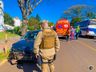 Colisão entre carro e moto deixa homem ferido em SMOeste 