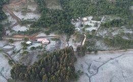 SC tem mínima de -2ºC e mudança na paisagem após formação de geada
