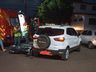 Mulher sofre ferimentos em colisão entre carro e motocicleta em Mondaí