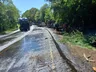 Carreta tomba na BR-282 e deixa condutor gravemente ferido entre Maravilha e Pinhalzinho
