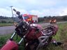 Jovem sofre escoriações em queda de motocicleta na BR 163
