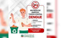 Guarujá do Sul se Mobiliza para o dia mundial da limpeza no combate ao aedes aegypti