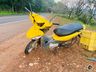 Mulher fica ferida em colisão entre carro e moto em Itapiranga