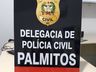 Polícia Civil de Palmitos e Caibi prende rapaz e apreende drogas em Caibi
