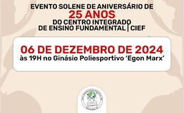 CIEF promove evento alusivo aos 25 anos de fundação nesta sexta feira