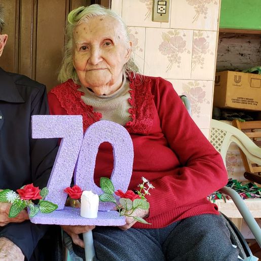 Casal de Iporã do Oeste celebra 70 anos de união