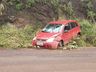 Mulher sofre ferimentos leves em saída de pista na SC 163 em Itapiranga
