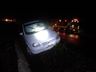 Carro sai da pista e cai em sarjeta na BR-163