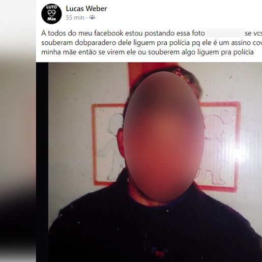Filho faz apelo para encontrar suspeito da morte da mãe em Paraíso
