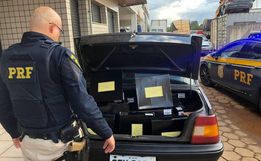 PRF apreende cerca de 180 garrafas de vinhos importados ilegalmente na BR-163