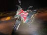Colisão entre carro e moto deixa mulher ferida na SC-496, em Descanso