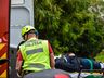 Motociclista sofre ferimentos em colisão com caminhão na BR-282