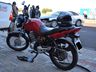 Carro e moto colidem no centro de Campo Erê