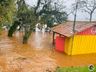 Área de Lazer é atingida por enchente do Rio Uruguai