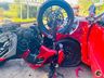 Acidente entre moto e carro deixa dois feridos na SC 163, em Itapiranga