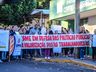 Servidores municipais fazem novo protesto em São Miguel do Oeste