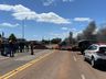 Grupo bloqueia trecho da SC-161 em Palma Sola