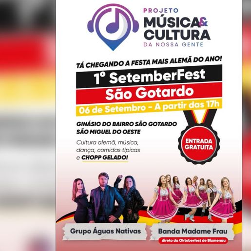 Cultura alemã ganha espaço com o 1º Setemberfest em SMO 