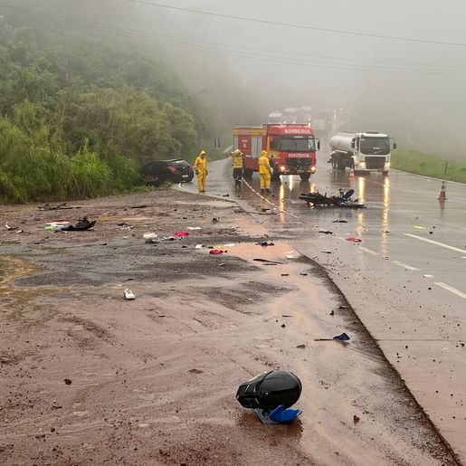 URGENTE: Grave acidente mata duas pessoas na BR 163, em Guaraciaba 