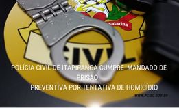 Polícia prende suspeito de tentativa de homicídio em Itapiranga