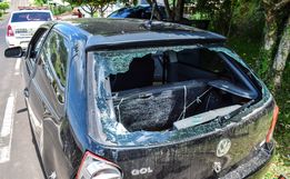 VÍDEO: Colisão traseira deixa jovem ferido em São Miguel do Oeste