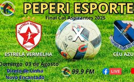 Rádio Peperi transmite final da Categoria Aspirante neste domingo
