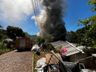 Incêndio destrói duas casas em São Miguel do Oeste