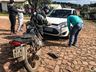Colisão entre carro e moto deixa homem ferido em SMO