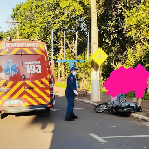Motociclista sofre ferimentos em acidente em São José do Cedro